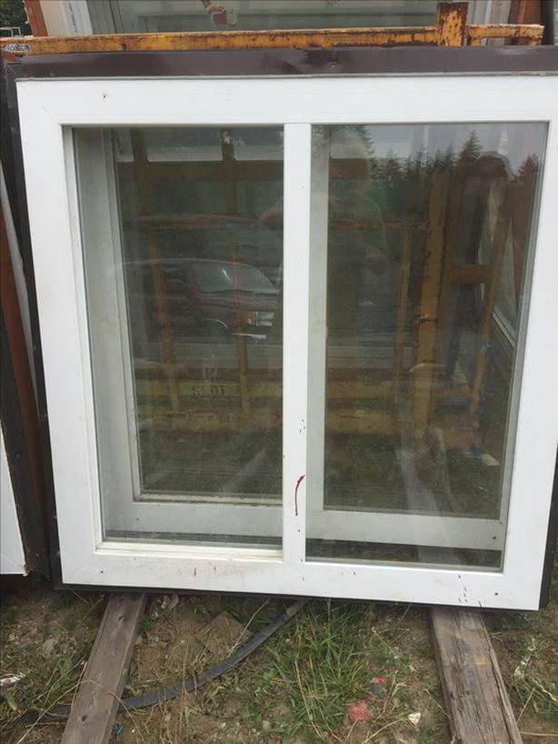 Newer Vinyl Reno Windows with Wooden Frame and Flange Outside Nanaimo