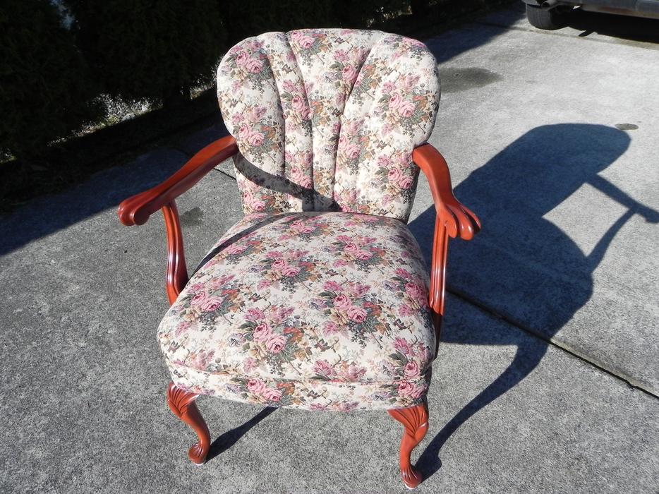 Antique Easy Chair Outside Nanaimo, Nanaimo
