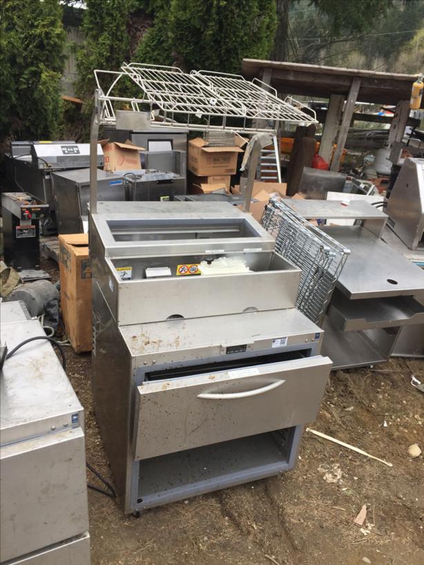 2 Drawer HGK Commercial Sandwich Topping Counter Fridge Outside Nanaimo