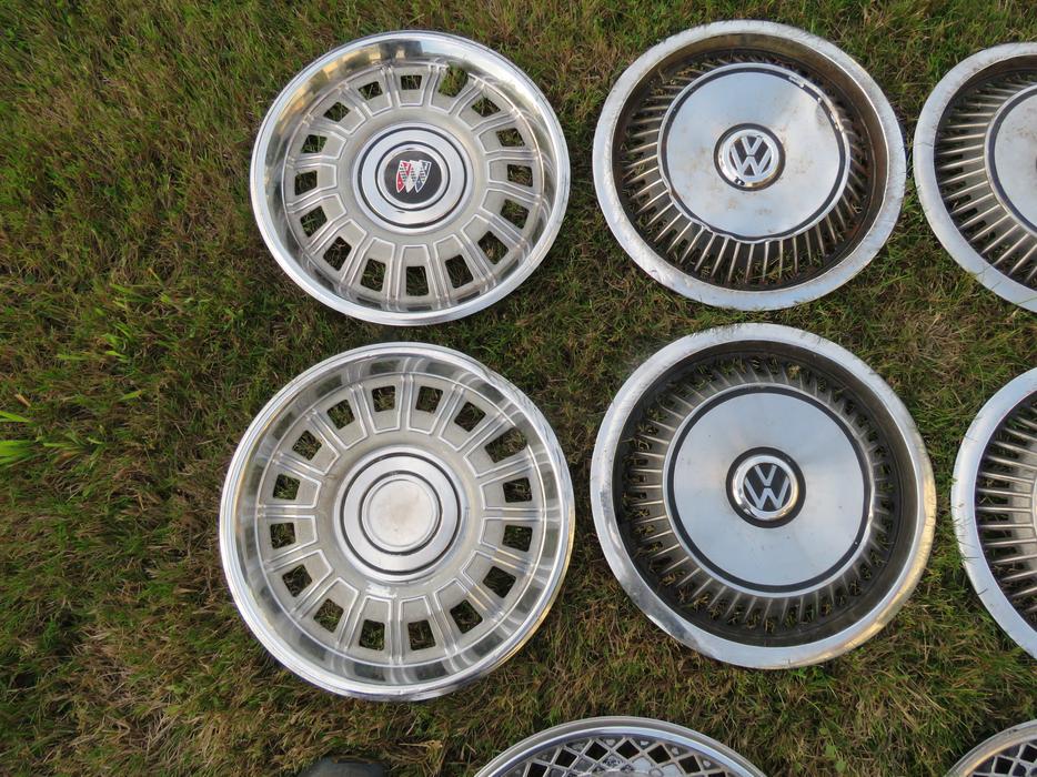 Selection of Vintage Hub Caps Wheel Covers circa 1970's North Saanich