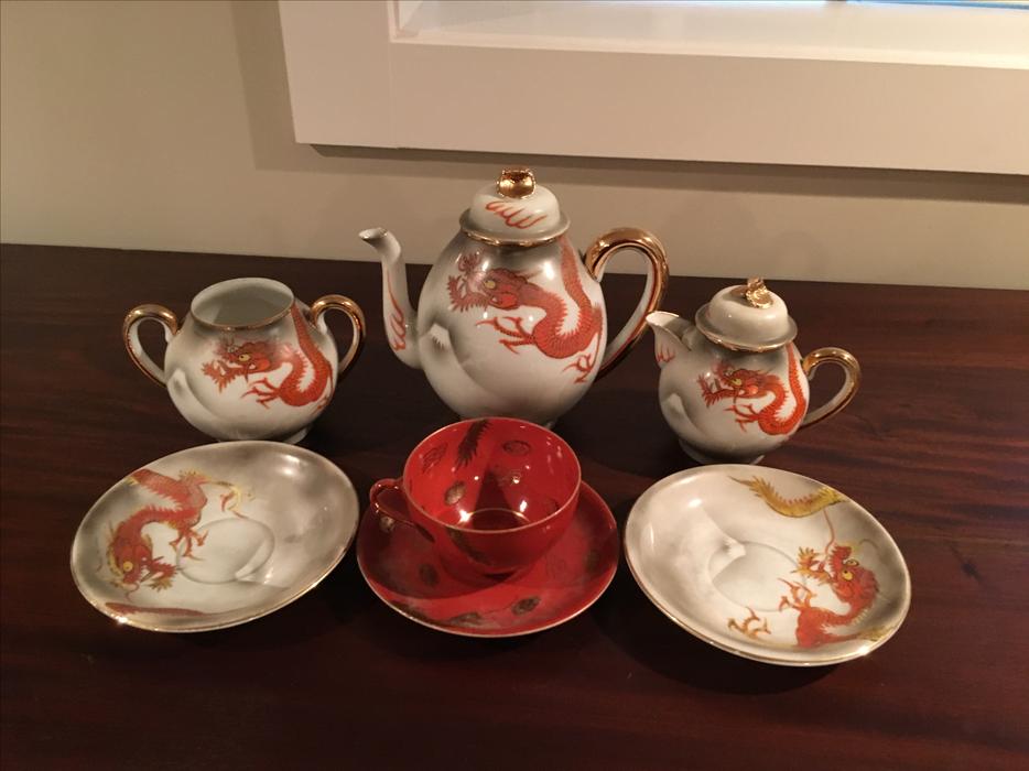 Chinese Dragon Tea Set Victoria City, Victoria