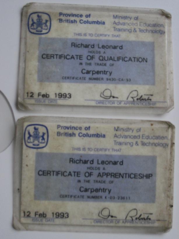 Journeyman Carpenter 40/hr , All Materials at cost , Quality