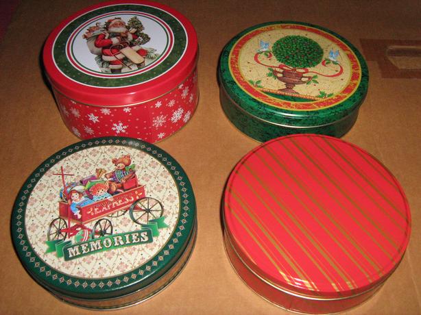 Assorted Decorative Tin Cans