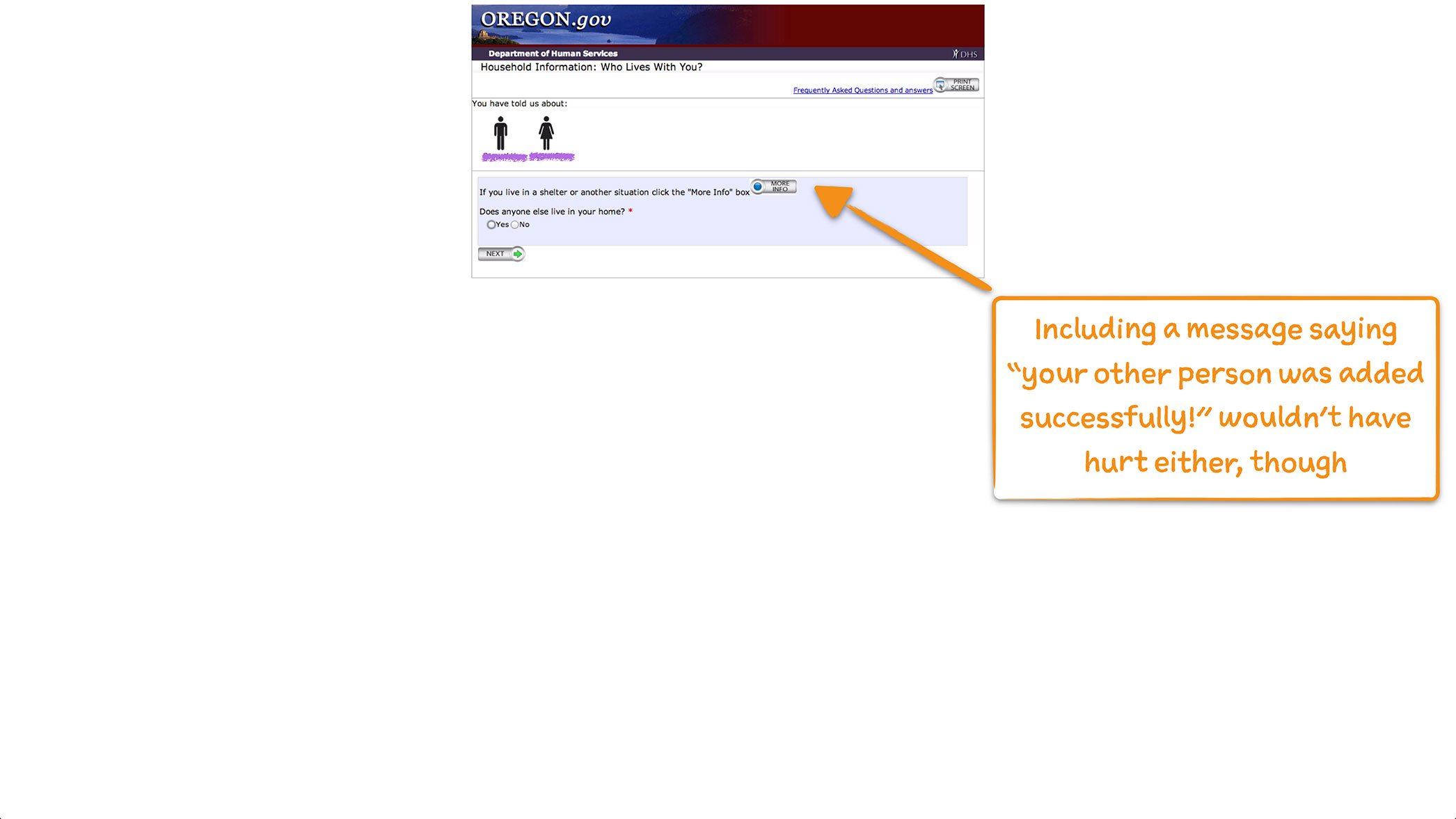 How Oregon SNAP Onboards New Users User Onboarding