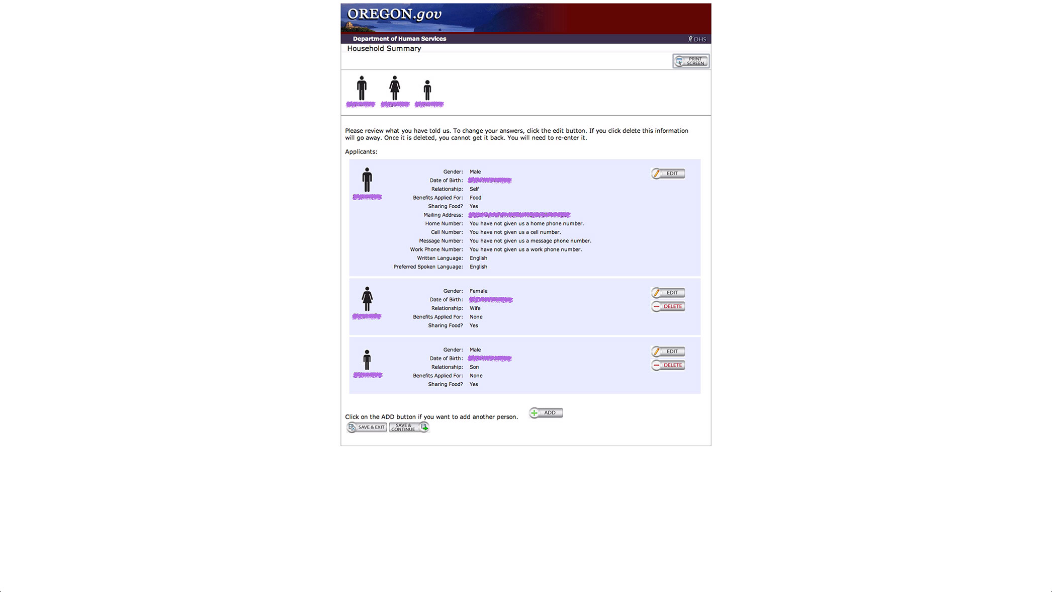How Oregon SNAP Onboards New Users User Onboarding