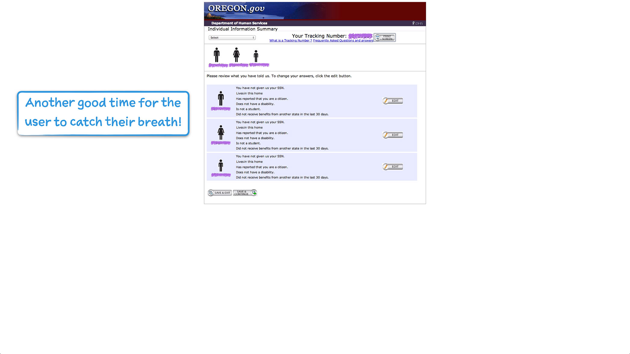 How Oregon SNAP Onboards New Users User Onboarding