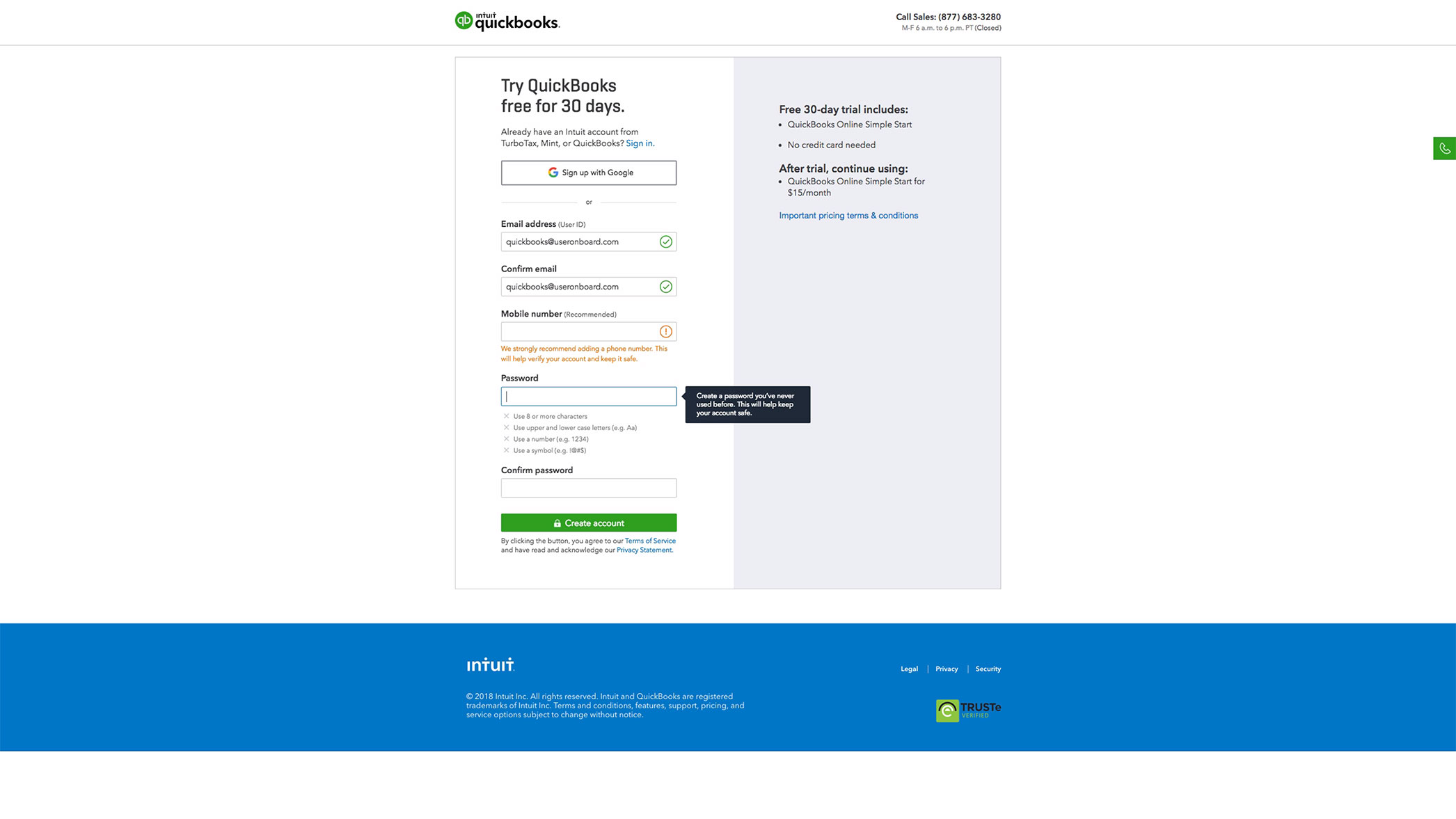 How QuickBooks Onboards New Users | User Onboarding