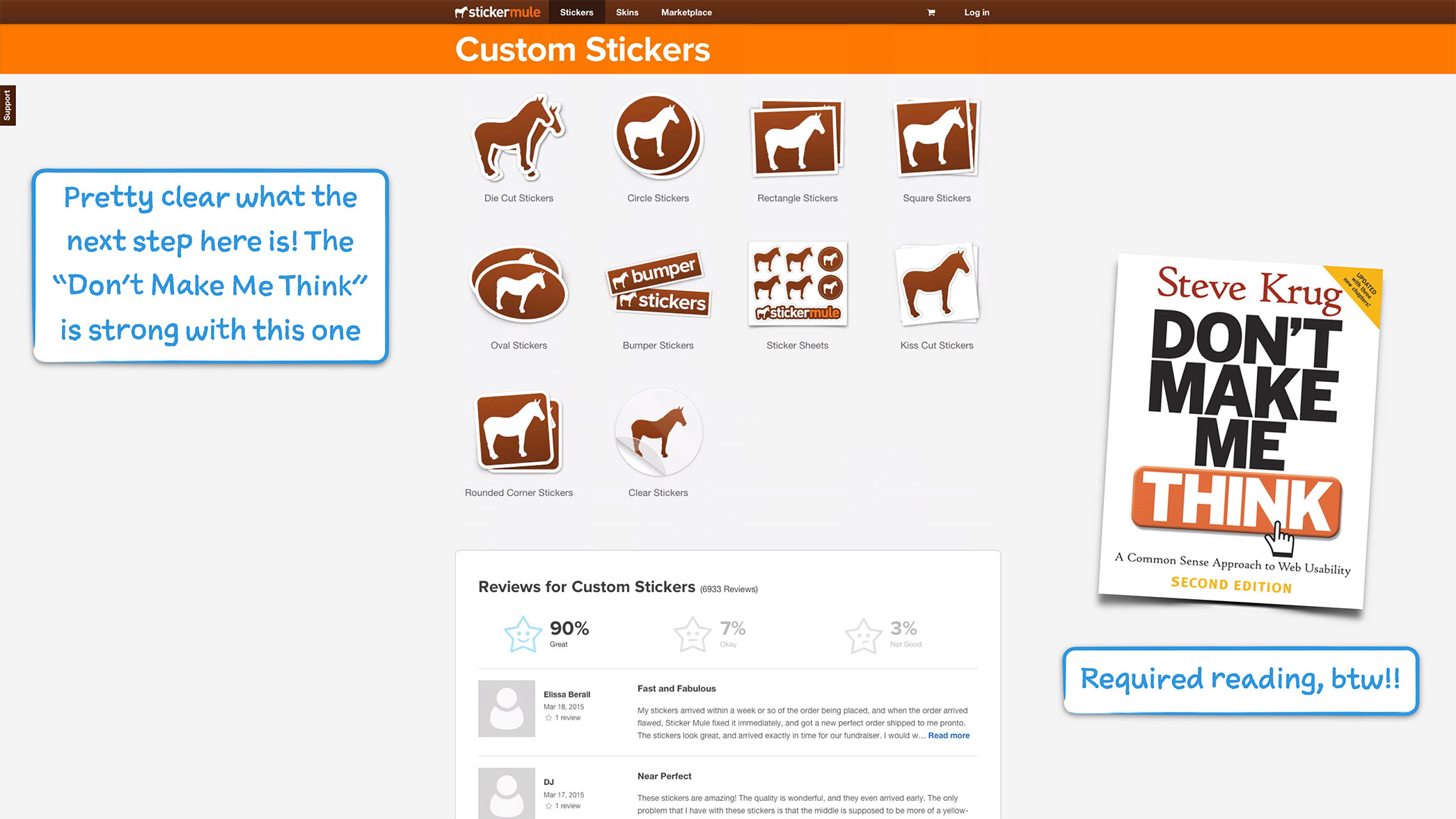 How Sticker Mule Onboards New Users User Onboarding
