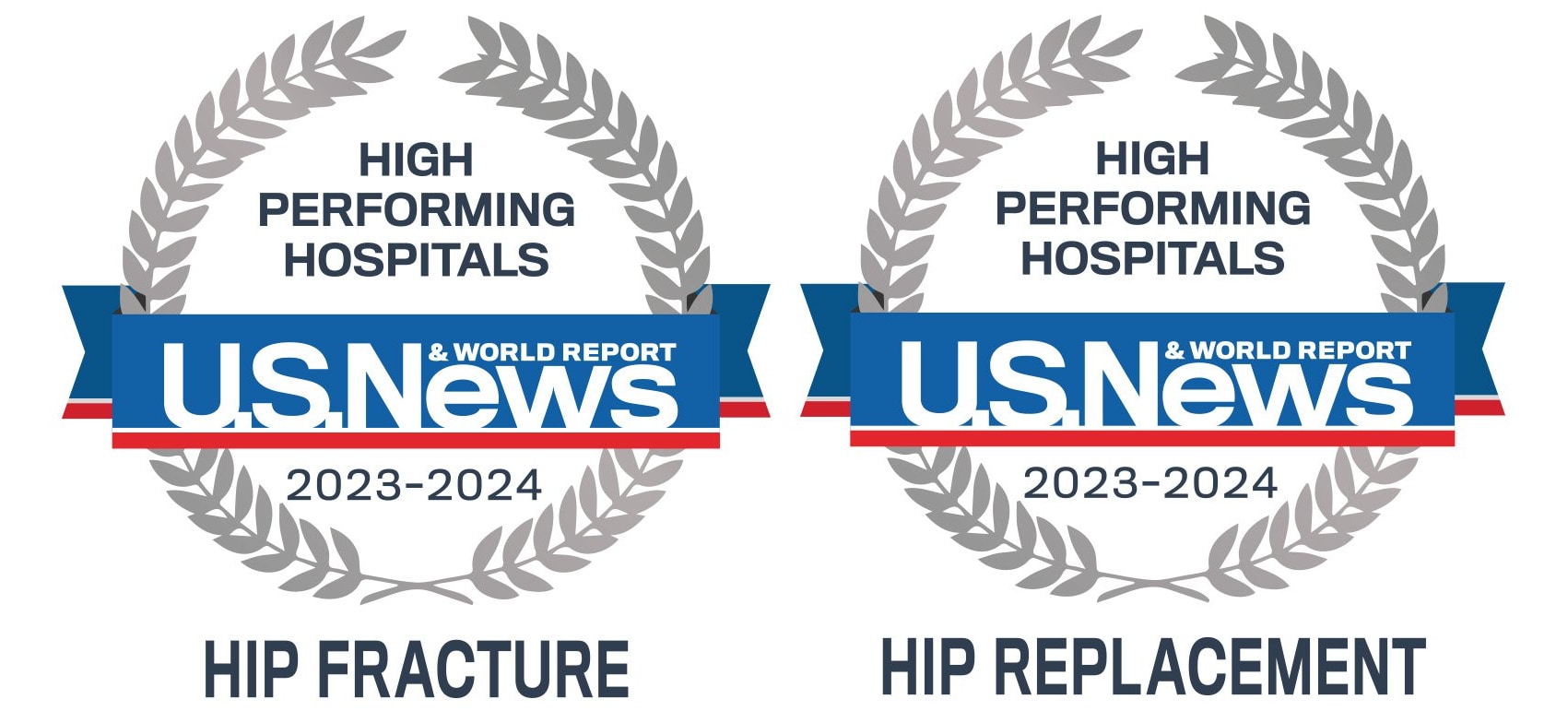 High Performing recognition from U.S. News & World Report for treatment of hip fractures