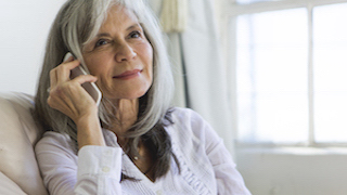 Woman on phone