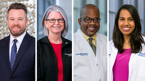 Chief Nursing Officer Christopher McLarty; physician assistant Marvin King; nurse practitioner Shauna Mathew