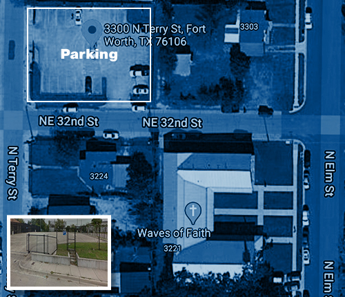 COVID-19 Prevalence Study Waves of Faith Church testing site map