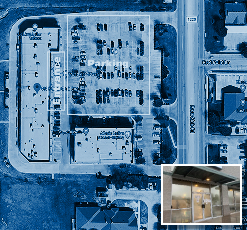 COVID-19 Prevalence Study Southpoint, Fort Worth, TX testing site map