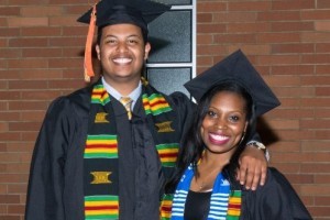 UW students in graduation attire