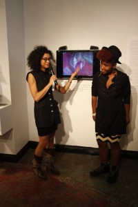 Chieko introducing Sassy Black at Photographic Center Northwest
