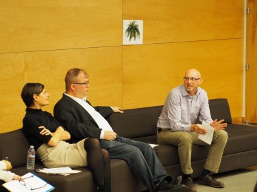 Christina DePaolo , Rich Cherry, and Lath Carlson (left to right).