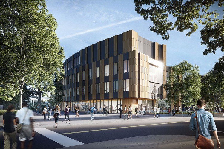 Bill & Melinda Gates Center for Computer Science & Engineering exterior rendering