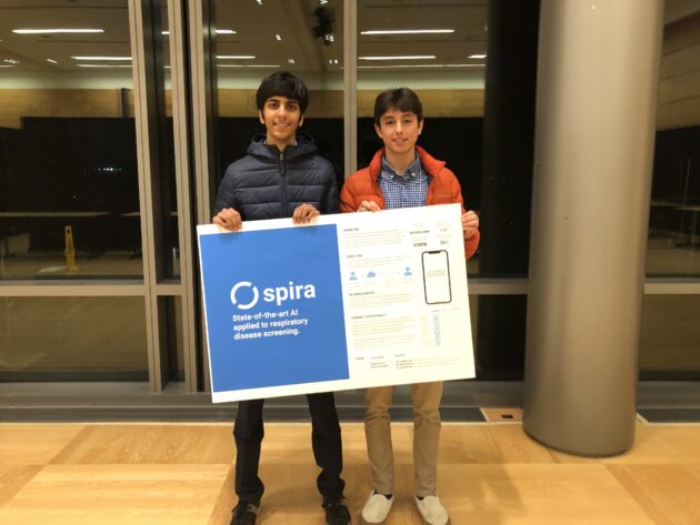 UW students Nikolas Ioannou and Sage Khanuja are the teenagers behind Spira, which debuted the text-based service. (Photo courtesy of Sage Khanuja)