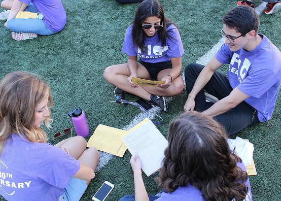 At the 2017 Husky Kick-Off, FIG leaders prepare to meet their students for the first time. Photo credit: Jason Fox.