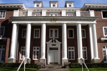 Fraternity house.