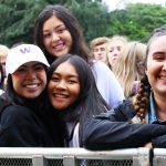 Group of smiling students at Fall Fling 2019