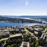 Aerial Photo of Campus with Seattle in the Background