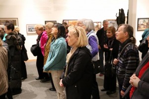 Gallery Goers/Seattle Seattle in rapt attention on a docent tour of the newly opened Cascadia Museum in Edmonds.