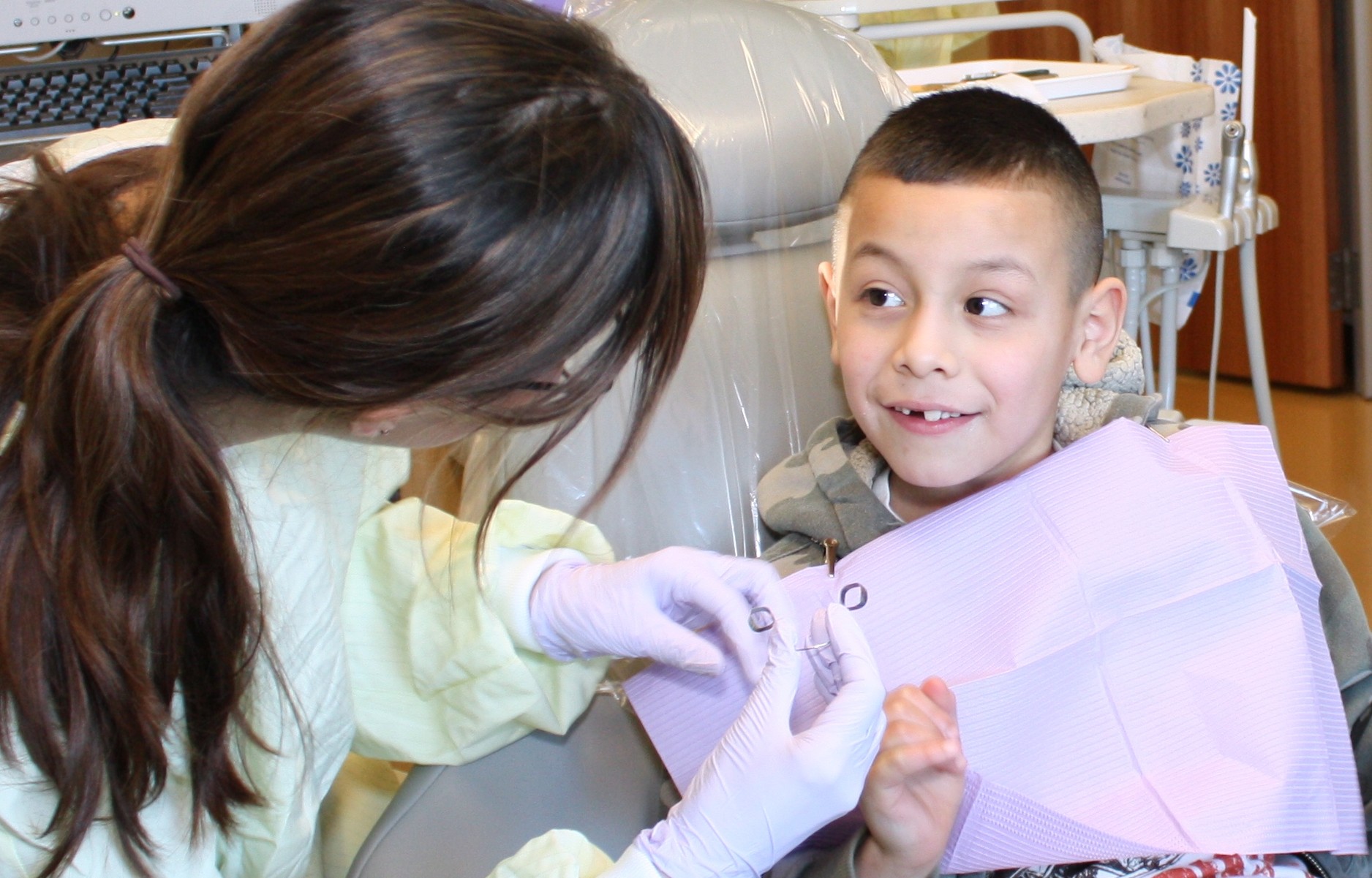 Dentistry student and kids
