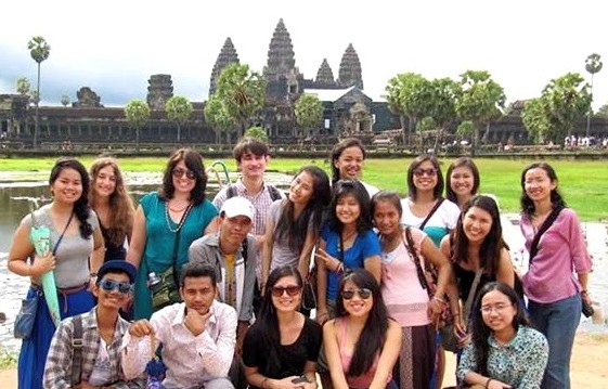 Social work students in Cambodia