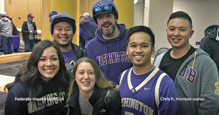 A group of people wearing Husky gear