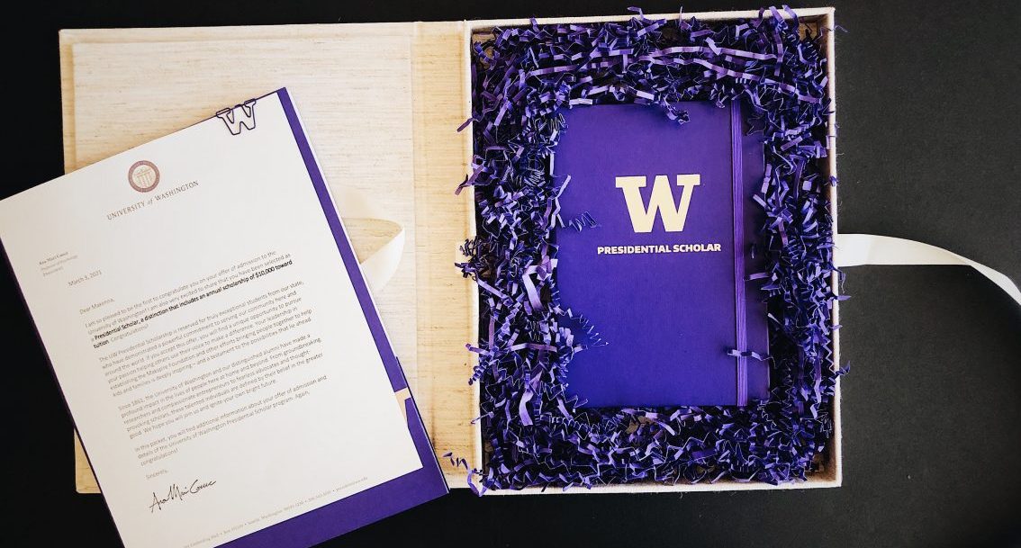 Recipients are notified with a special package and a letter from President Cauce.