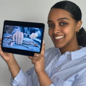 Presidential Scholar Ruth Mulugeta, ’22, is a biology major who plans to go to medical school.