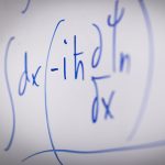 Math problem on white board