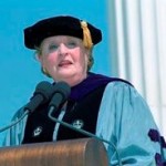 Madeleine Albright receiving her honorary degree