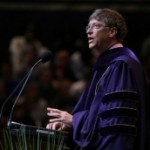 William H. Gates III receiving his honorary degree