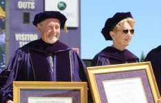 Kent Stowell and Francia Russell Kent Stowell and Francia Russell receive their honorary Doctor of Arts degrees.