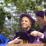 Johnetta Cole being hooded