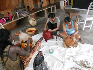 Working on the instruments