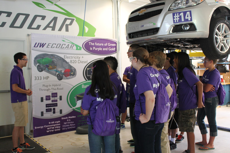 Getting a first-hand look at the UW's EcoCAR 2
