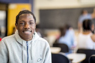 Math Science Upward Bound student Souleyman