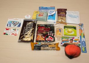 Care package items were all donated by the FEOP board members themselves, or gathered from their employers, families or friends.