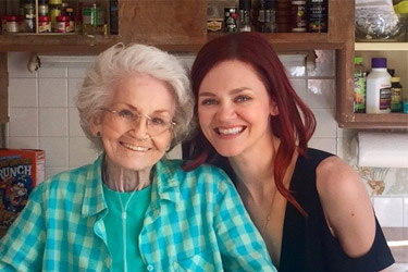 Melissa and her grandmother. Melissa's experience as her grandmother's caretaker solidified her interest in working with older adults.