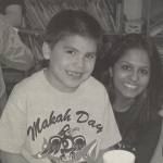 2nd grade Auston and Alternative Spring Break team leader Piya Banerjee