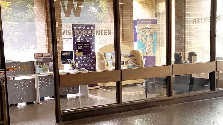 An interior view of the Visitors Center