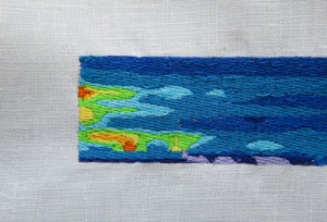 Carrie Bodle’s embroidery work Carrie Bodle’s embroidery work