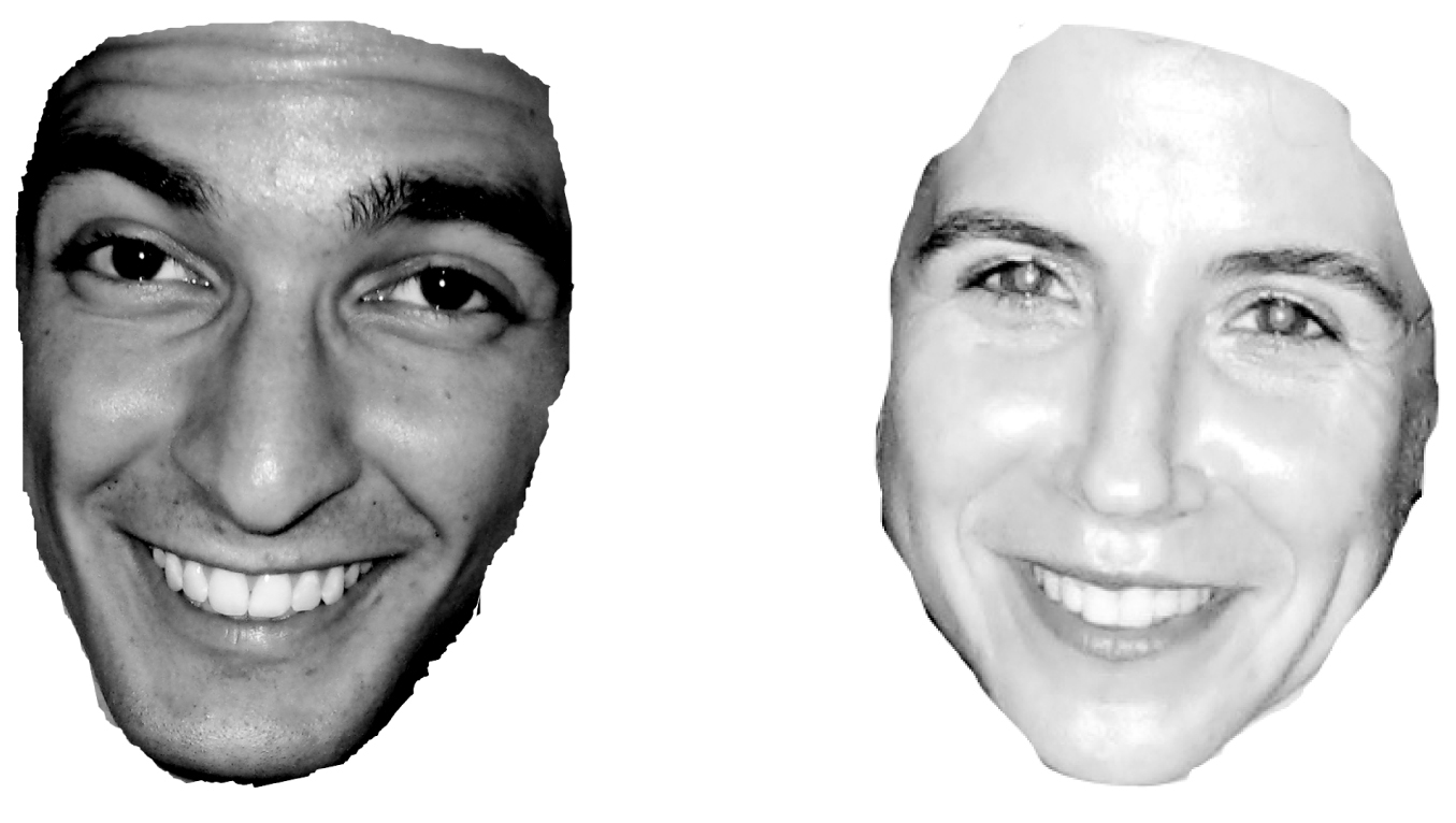 Examples of faces used in the gaydar experiment.