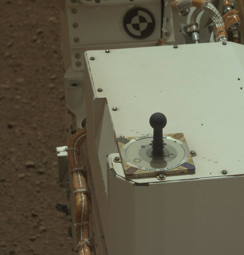marssundial4-crop A sundial aboard the NASA Mars rover Curiosity.