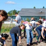 Working on the UW Farm.