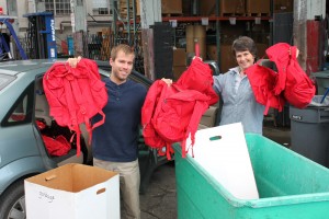 Students donate emergency backpacks