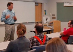 Dan Ashe addresses students at seminar